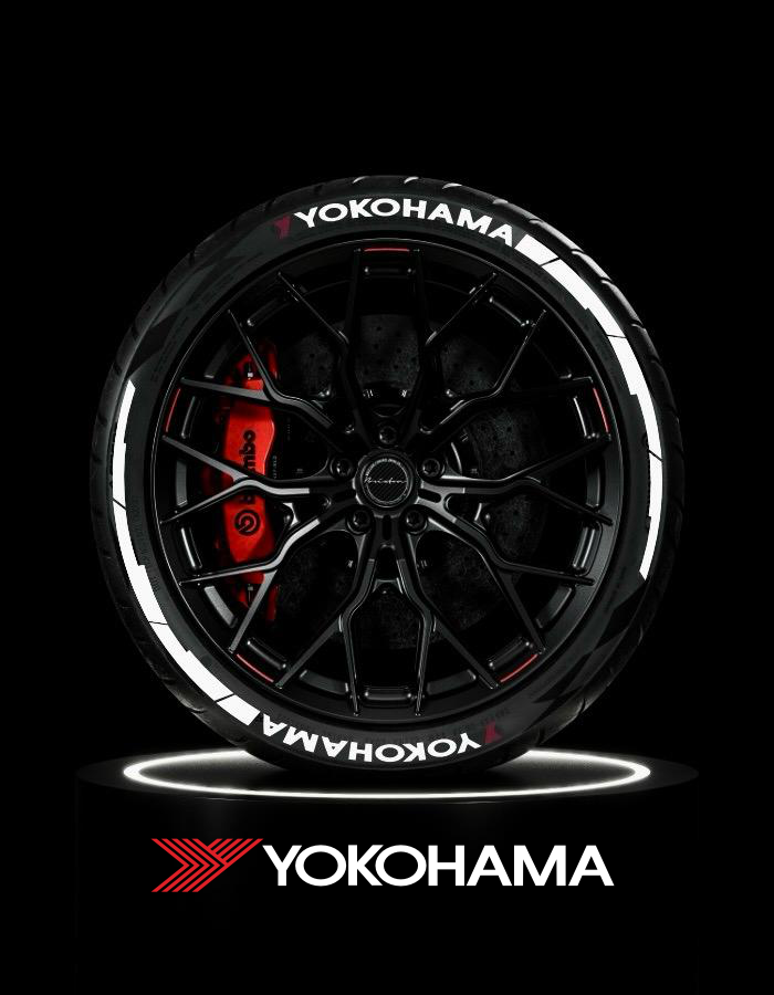 Yokohama mit Blockwings im Komplett Set Inkl. Primer und Tire Cleaner-Version 2025