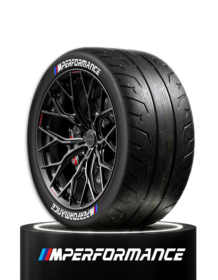M Performance Reifensticker - selbstklebend - Höhe 20mm Inkl. Primer und Tire Cleaner-Version 2025