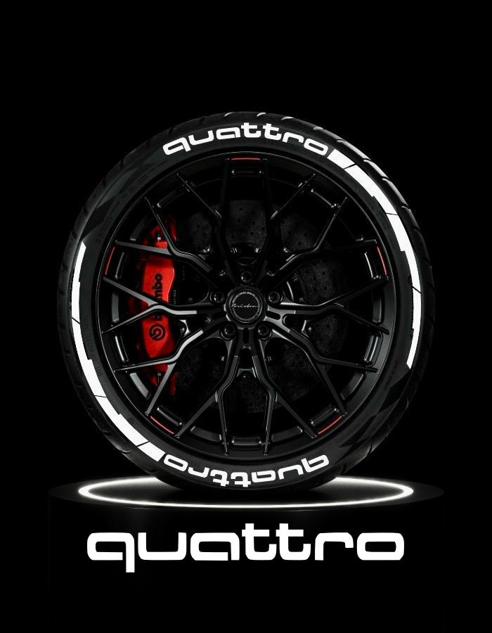 Quattro mit Blockwings im Komplett Set Inkl. Primer und Tire Cleaner-Version 2025