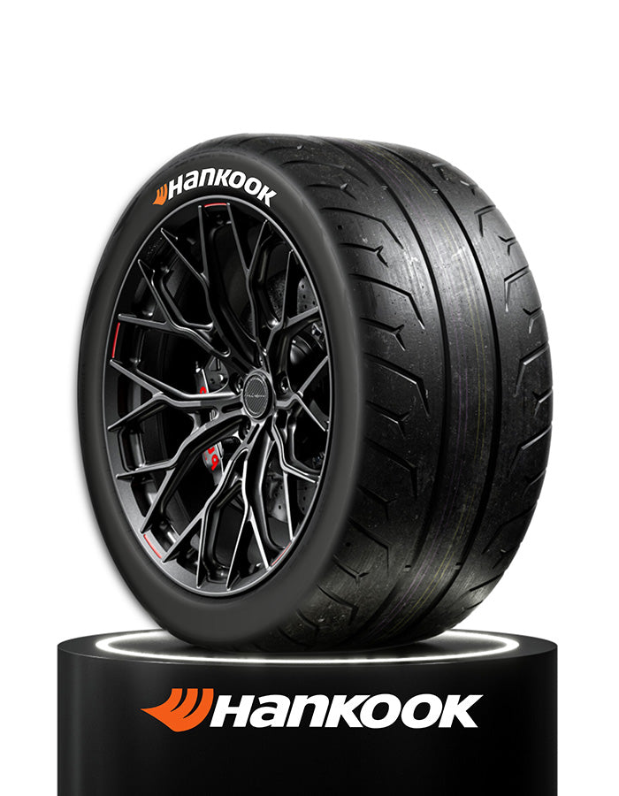 Hankook Reifensticker - selbstklebend - Höhe 20mm Inkl. Primer und Tire Clenaer-Version 2025